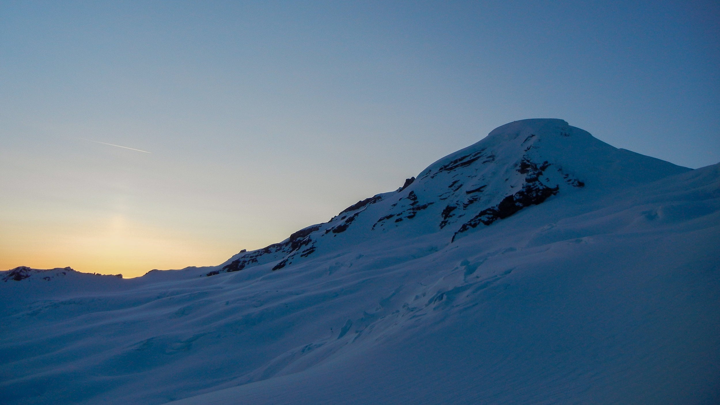 Sunrise on Mt Baker in Washington