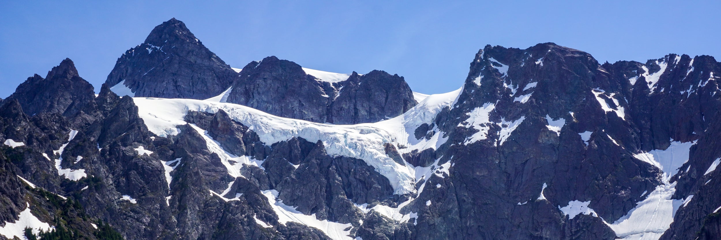 Fisher Chimneys climbing route on Mt Shuksan in Washington