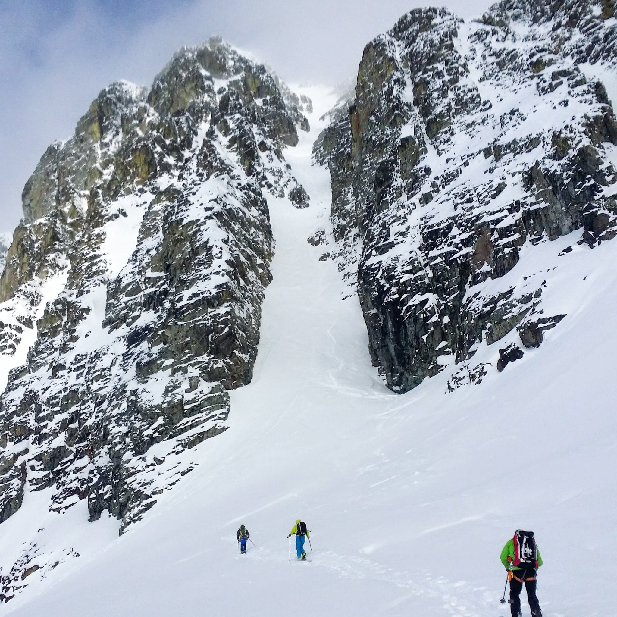 Ski Mountaineering on Mount Joffrey in the Coast Range Canada