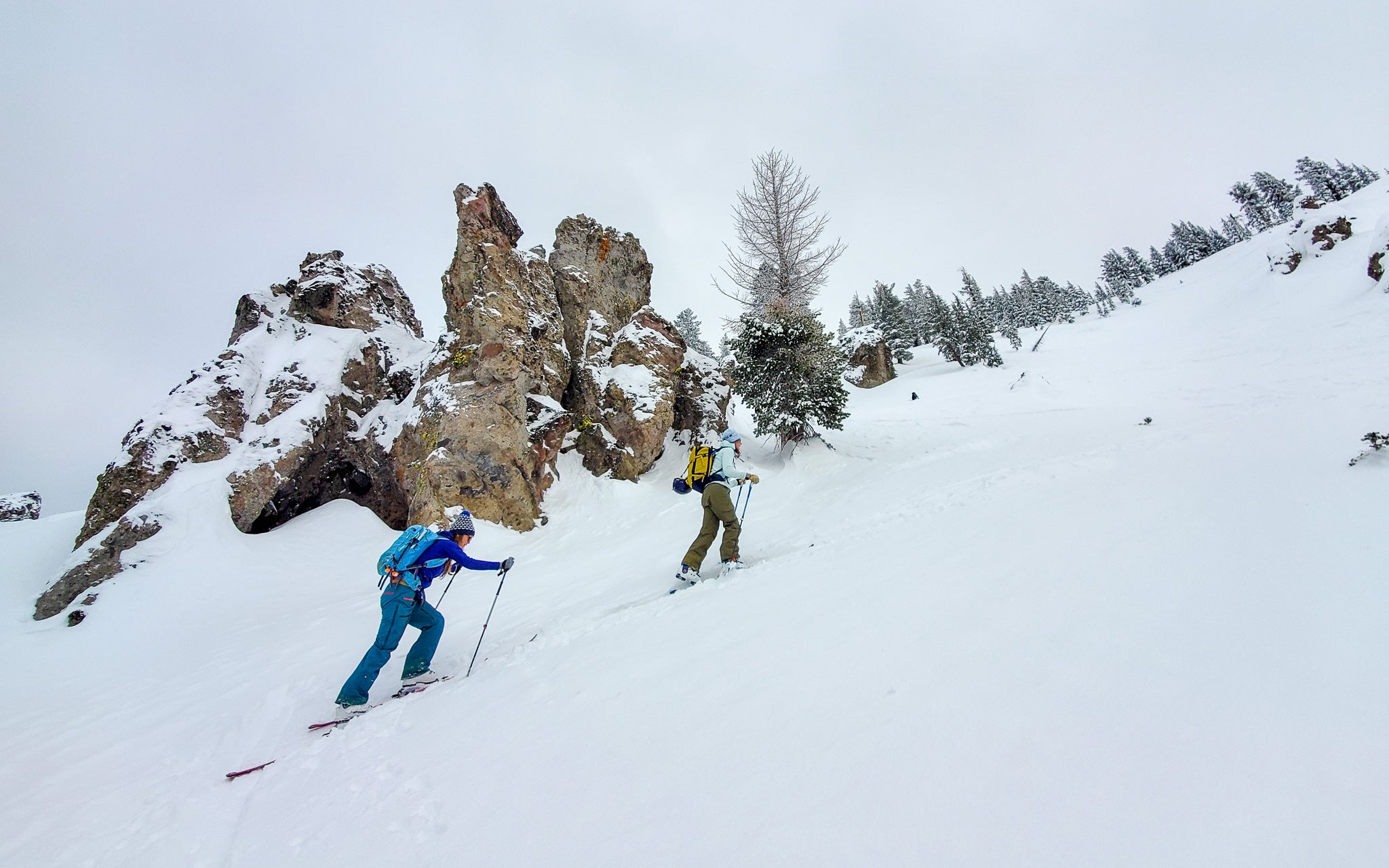 Layers for backcountry skiing