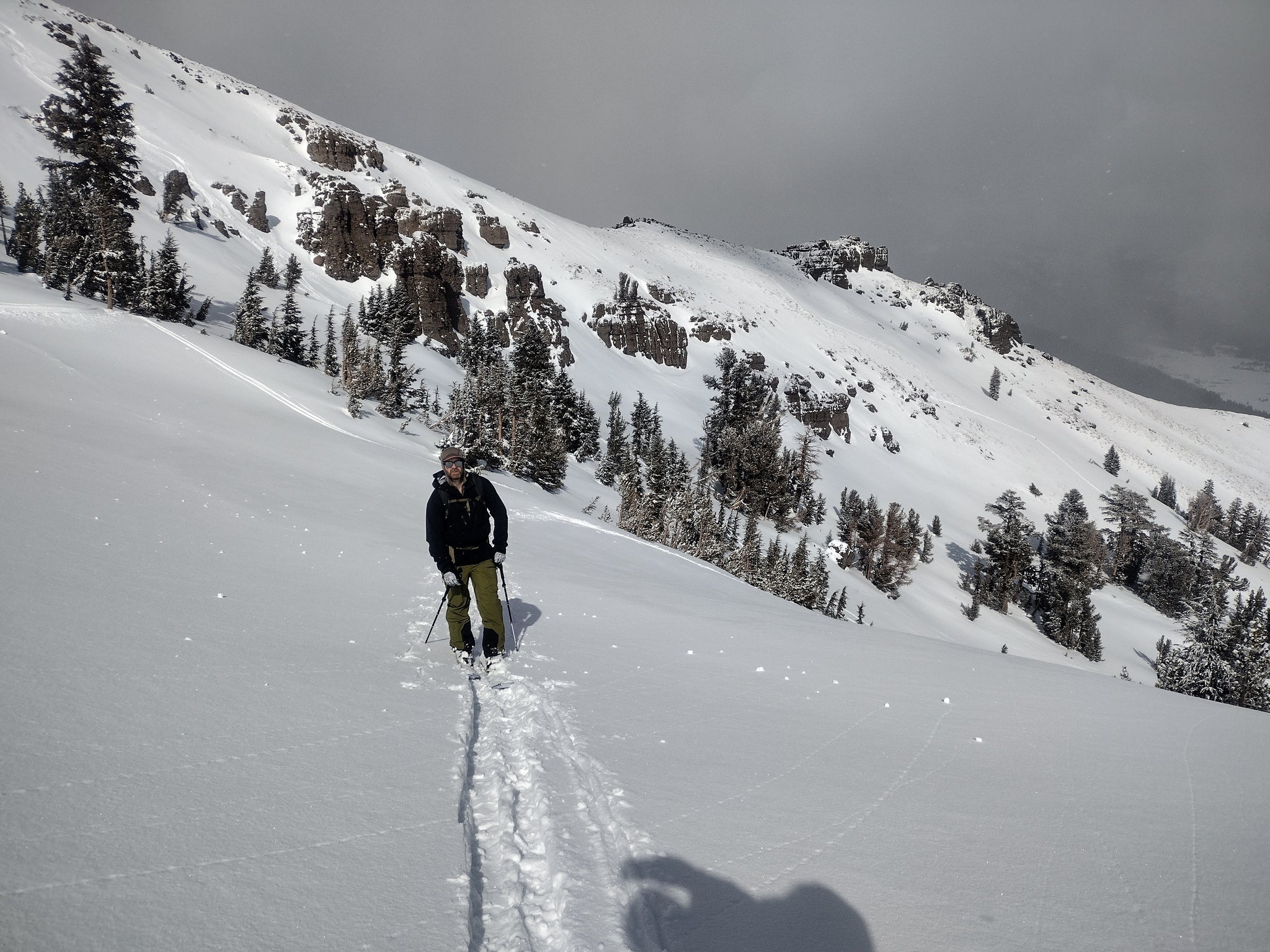 Skinning in the south lake Tahoe backcountry