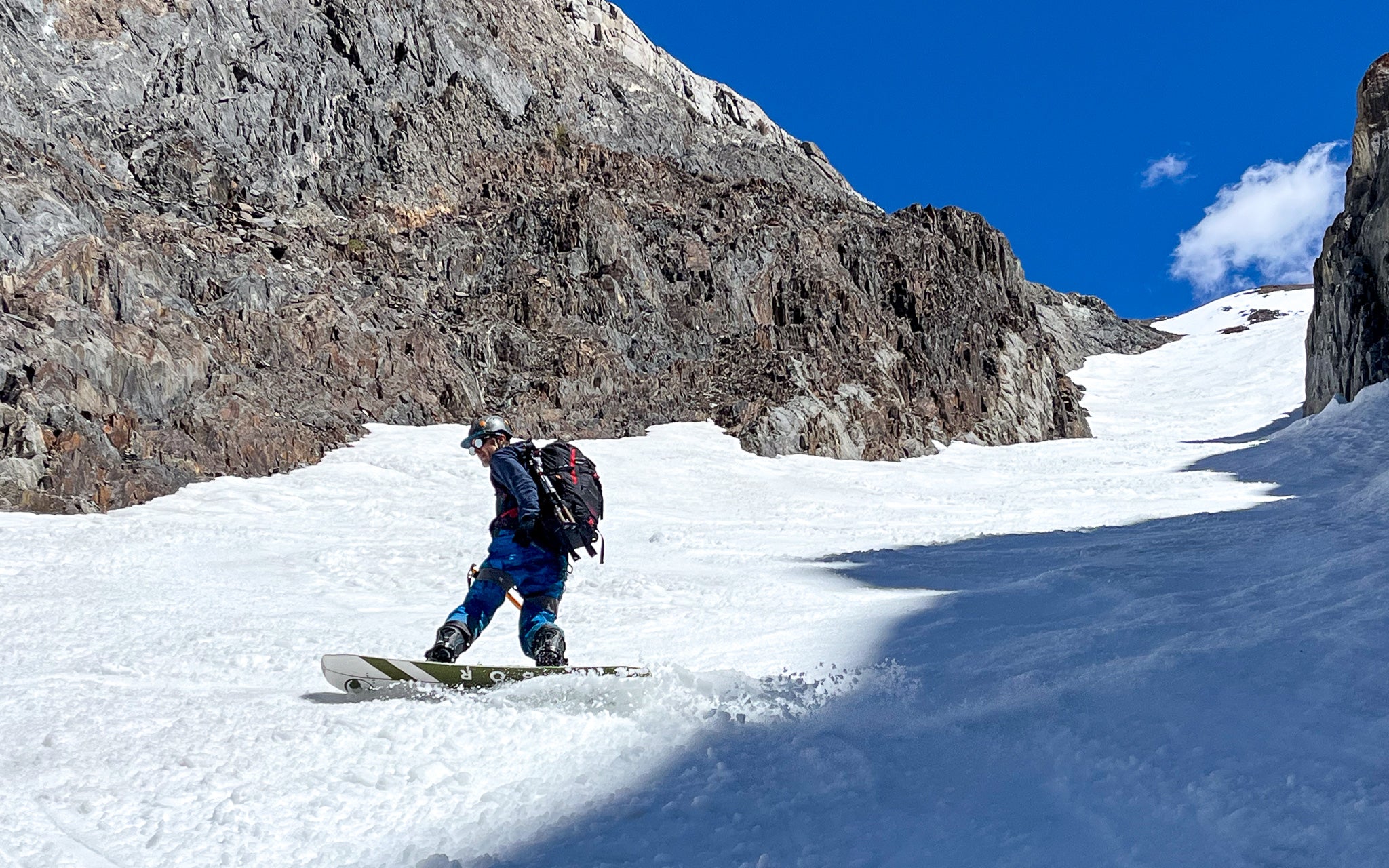 Ski guides enjoying some backcountry skiing in the Eastern Sierra near Mammoth