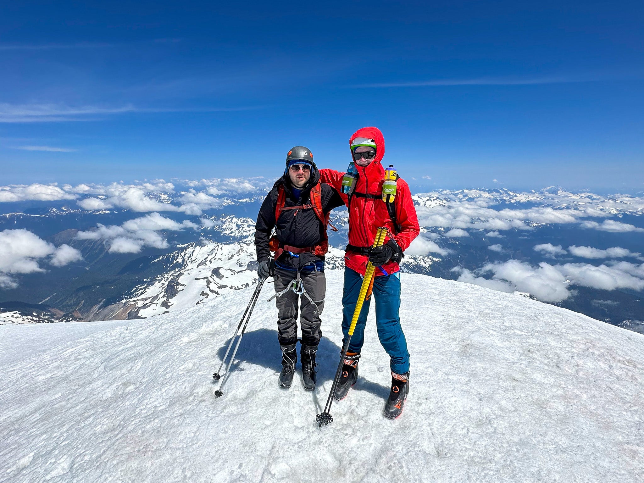 Mt Baker Squak Glacier Single Push Ski Descent 2023-06-02