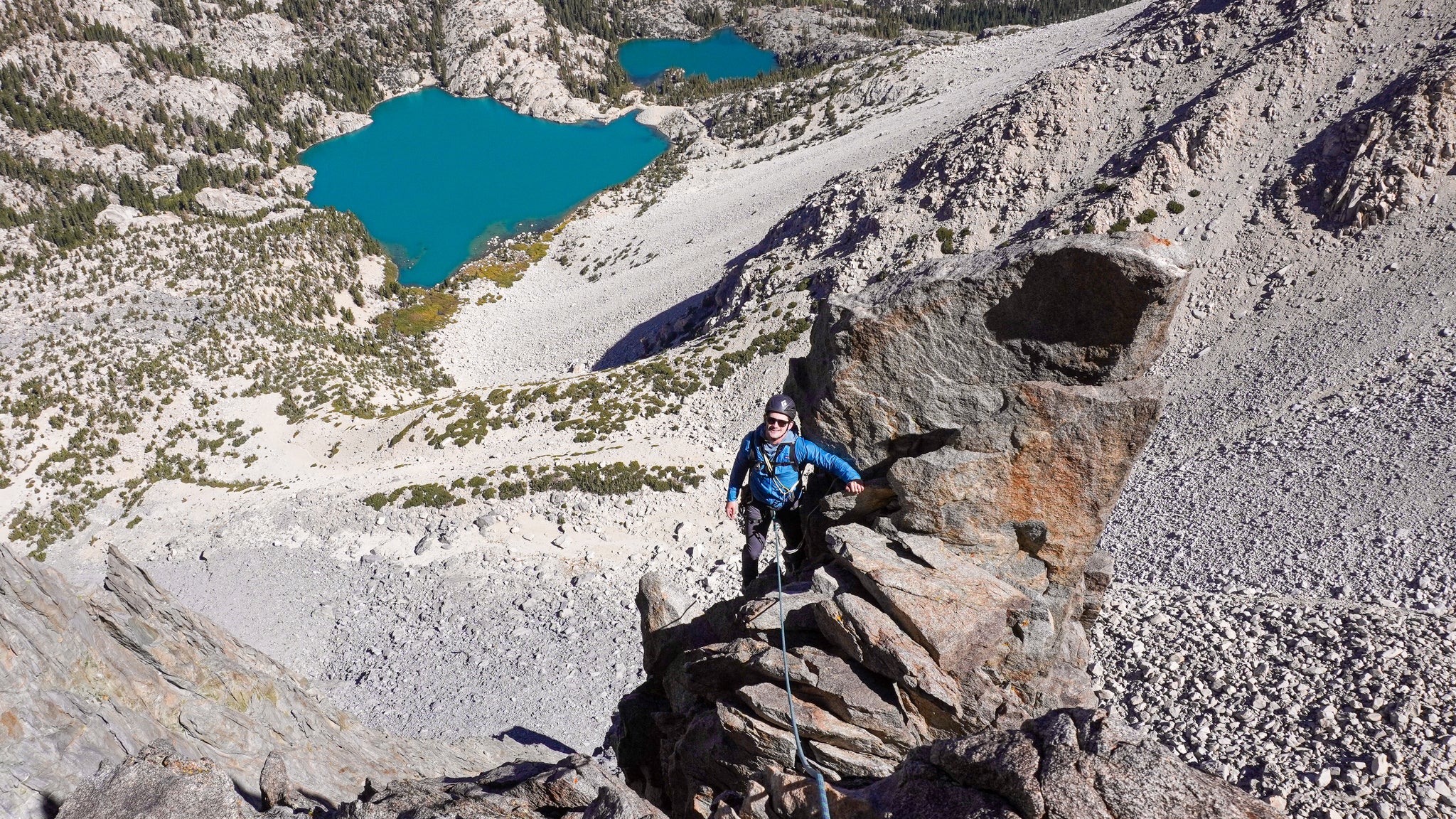 A Climber on Venusian Blind in the High Sierra Alpine