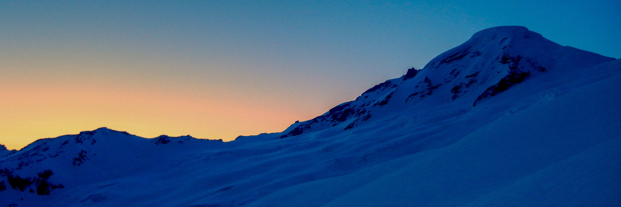 Sunrise on the Coleman Glacier Headwall on Mount Baker