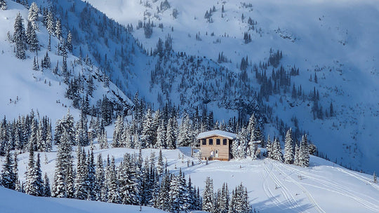 LQ Outpost next door to Hilda Hut in the Valkyr Range of British Columbia