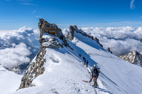 Mont Blanc Guides working on a Gran Paradiso Acclimitization climb