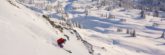  Skiing Powder and slashing turns in British Columbia’s Monashee Range on a BC Lodge Ski touring Week at Sol Mountain Lodge